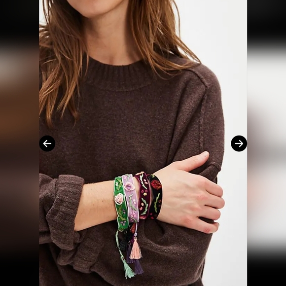 NWT Free People Eternal Friendship Bracelet in Green - Picture 3 of 8